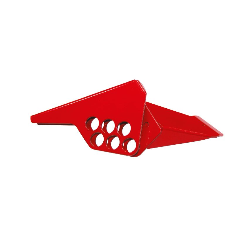 Ball Valve Lockout, Steel Red-6 Hole
