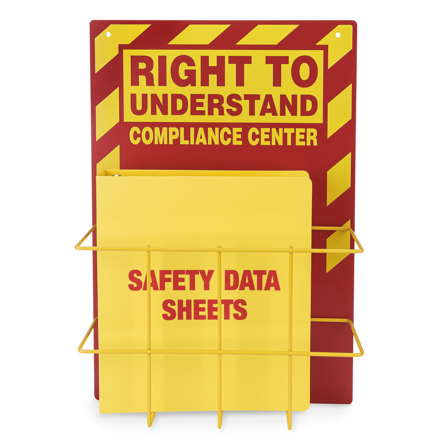 Right to Understand SDS Binder Station, Red/Yellow