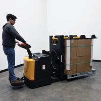 Thumbnail for Steel Portable Pallet Inverter Low Profile 32 In. to 54 In. Fork Opening 3000 Lb. Capacity Yellow/Black
