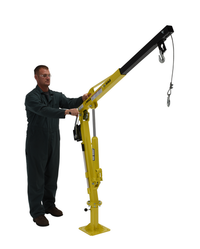 Thumbnail for Steel Winch Truck Jib Crane 500 Lb. Extended Capacity Yellow