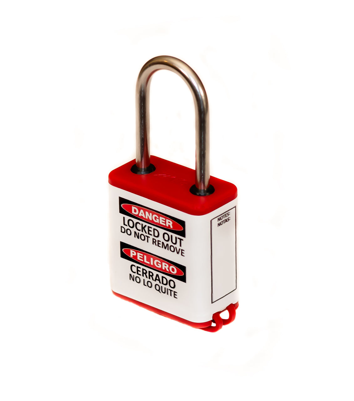800 Series Extreme Environment Padlock, 1.5" Shackle, Keyed Different, Red