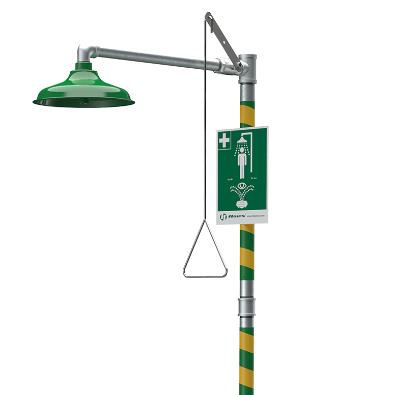 AXION® MSR Emergency Shower and Eyewash with automatic freeze protection bleed valve