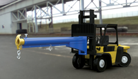 Thumbnail for Steel Carriage Mount Lift Master Boom Class II 4,000 Lb. Capacity Blue and Yellow