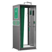 Thumbnail for AXION® MSR Stainless Steel Walk-Through Booth Enclosed Shower and Eye/Face Wash
