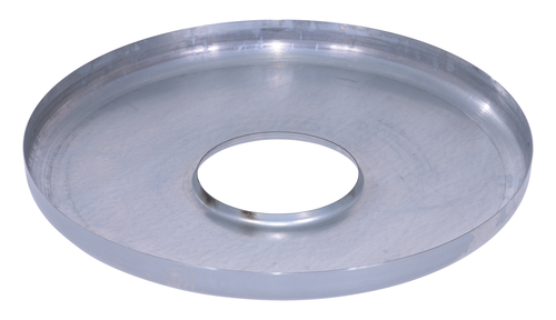 Galvanized Can Bag Holder 55 Gallon Drum 8 In. Silver