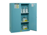 Thumbnail for Justrite 45-Gallon, 2 Shelves, 2 Doors, Self Close, Corrosives/Acids Safety Cabinet, ChemCor®, Blue