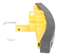 Thumbnail for Steel/Rubber Push Bumper-Attachment to 2 In. Receiver 15 In. x 28 In. x 5-3/4 In. Yellow/Black