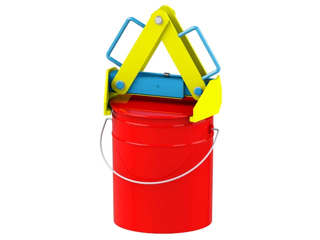 PailPRO Below-Hook Lifter with Spark Resistant Parts for 11"-15" diameter steel, plastic or fiber pail or can. Ships with load test certificate.