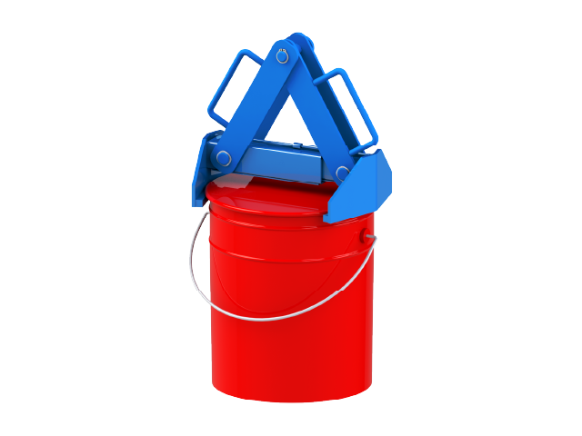 PailPRO Below-Hook Lifter with Spark Resistant Parts for 11"-15" diameter steel, plastic or fiber pail or can. Ships with load test certificate.