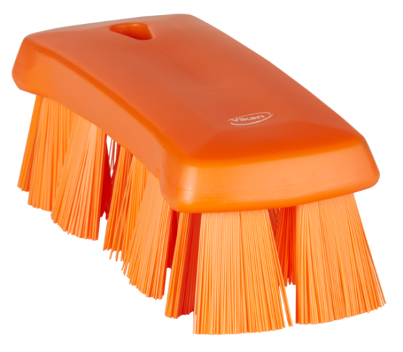 UST Hand Brush, 6.9" Stiff, Orange