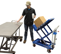 Thumbnail for Steel Lift and Tilt Carts with Sequence Select 19-1/2 In. x 30 In. 400 Lb. Capacity Blue
