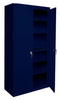 Thumbnail for Steel Cabinets USA All Adjustable Series With 5 Shelves - 36x18x78 Navy
