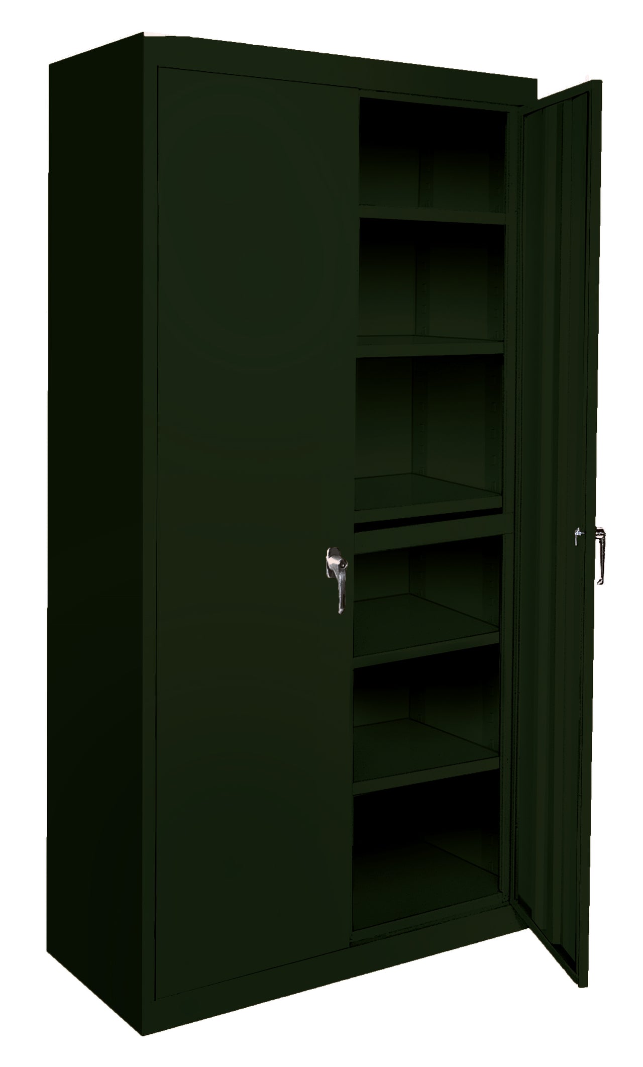 Steel Cabinets USA All Adjustable Series With 5 Shelves - 36x24x78 Hunter Green