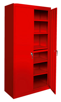 Thumbnail for Steel Cabinets USA All Adjustable Series With 5 Shelves - 36x24x78 Red