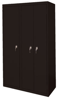 Thumbnail for Steel Cabinets USA Ultimate Storage Ensemble With Three Doors - 42x21x72 Black
