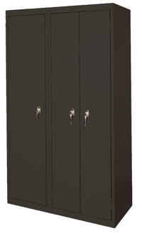 Thumbnail for Steel Cabinets USA Ultimate Storage Ensemble With Three Doors - 42x21x72 Charcoal
