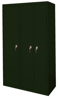 Thumbnail for Steel Cabinets USA Ultimate Storage Ensemble With Three Doors - 42x21x72 Hunter Green