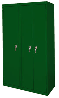 Thumbnail for Steel Cabinets USA Ultimate Storage Ensemble With Three Doors - 42x21x72 Leaf Green
