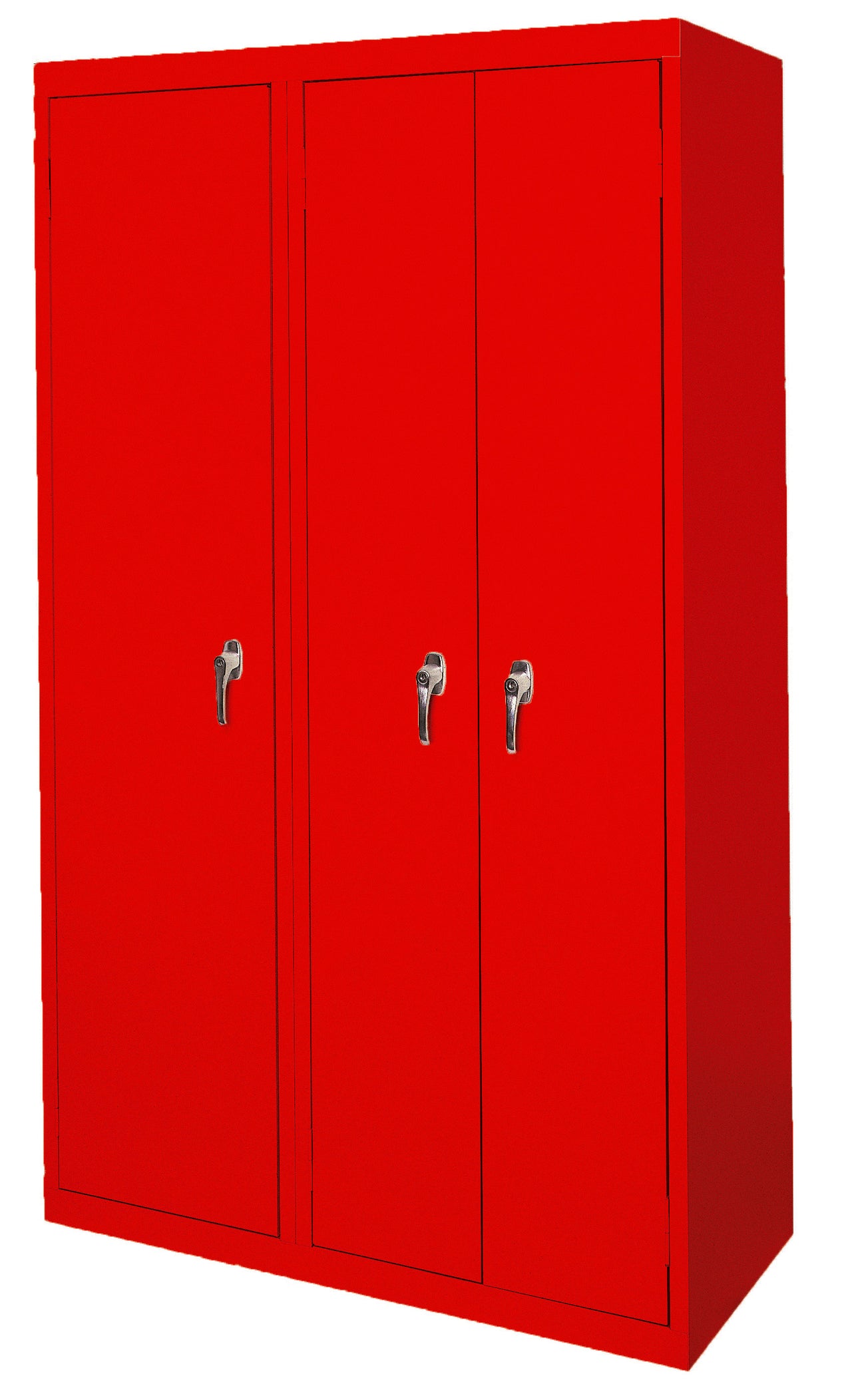 Steel Cabinets USA Ultimate Storage Ensemble With Three Doors - 42x21x72 Red