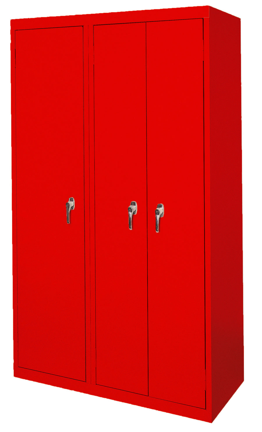 Steel Cabinets USA Ultimate Storage Ensemble With Three Doors - 42x21x72 Red