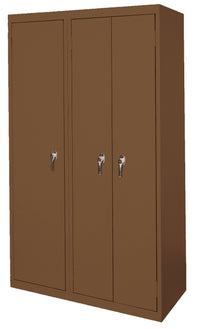 Thumbnail for Steel Cabinets USA Ultimate Storage Ensemble With Three Doors - 42x21x72 Walnut