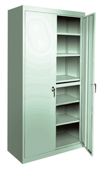 Thumbnail for Steel Cabinets USA All Adjustable Series With 5 Shelves - 42x18x72 Pastel Green
