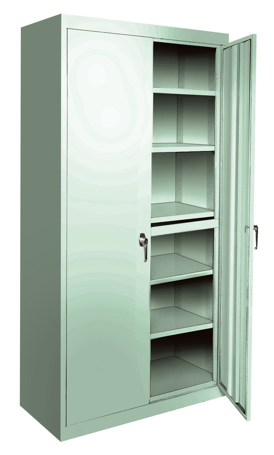 Steel Cabinets USA All Adjustable Series With 5 Shelves - 42x18x72 Pastel Green