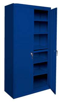 Thumbnail for Steel Cabinets USA All Adjustable Series With 5 Shelves - 48x18x72 Blue