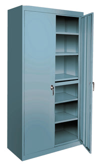 Thumbnail for Steel Cabinets USA All Adjustable Series With 5 Shelves - 48x18x72 Denim Blue
