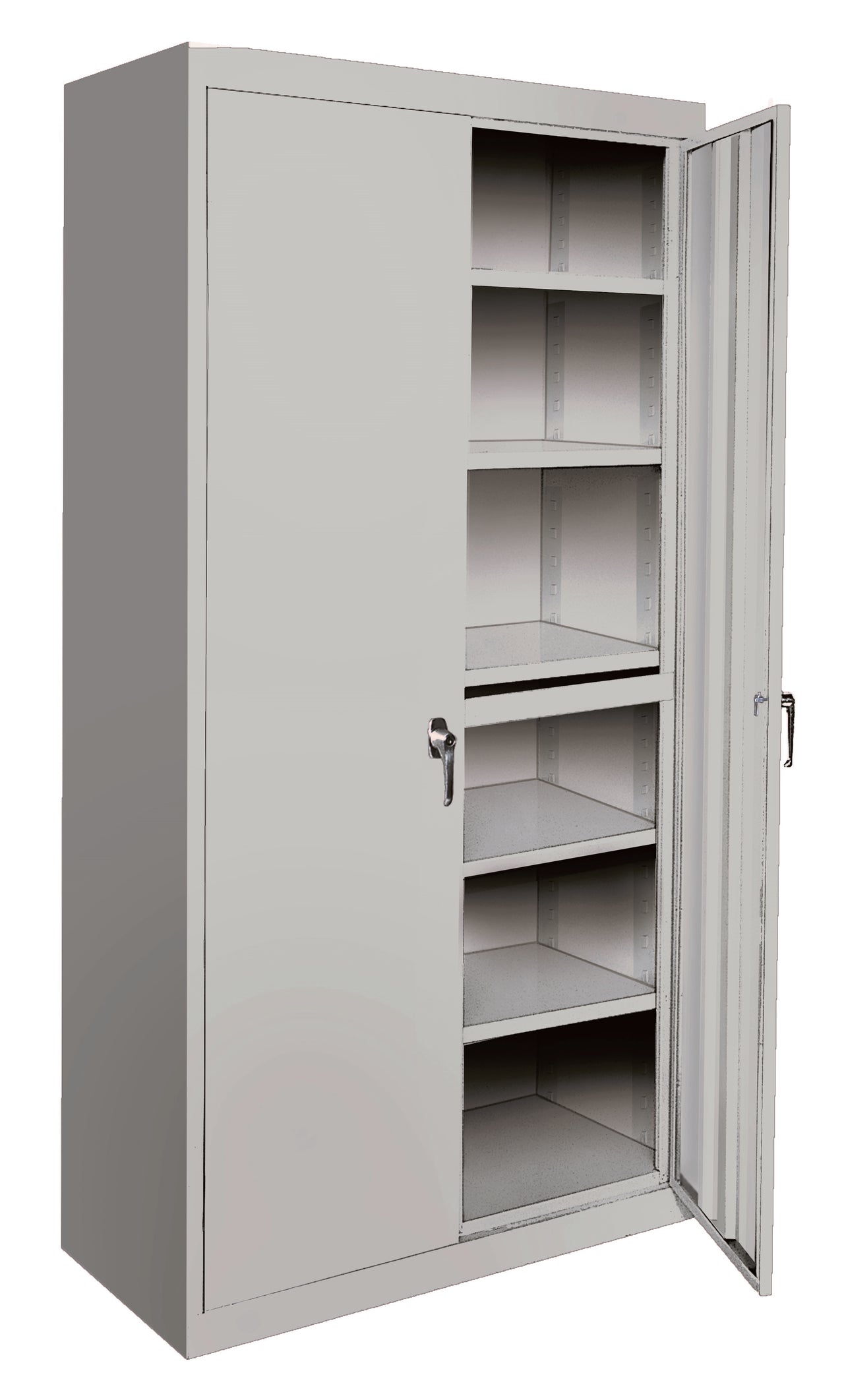 Steel Cabinets USA All Adjustable Series With 5 Shelves - 48x18x72 Gray