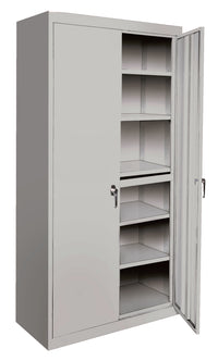 Thumbnail for Steel Cabinets USA All Adjustable Series With 5 Shelves - 48x18x72 Gray