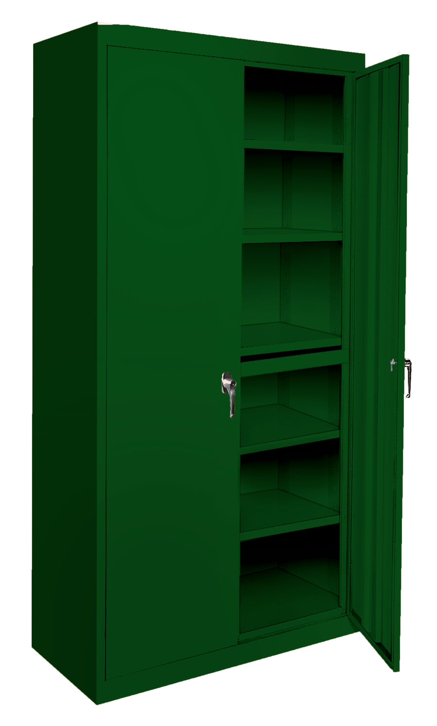 Steel Cabinets USA All Adjustable Series With 5 Shelves - 48x24x72 Leaf Green