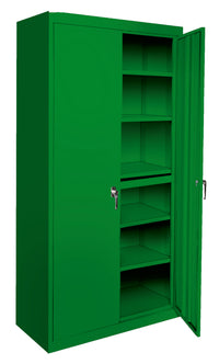 Thumbnail for Steel Cabinets USA All Adjustable Series With 5 Shelves - 48x24x72 Pure Green