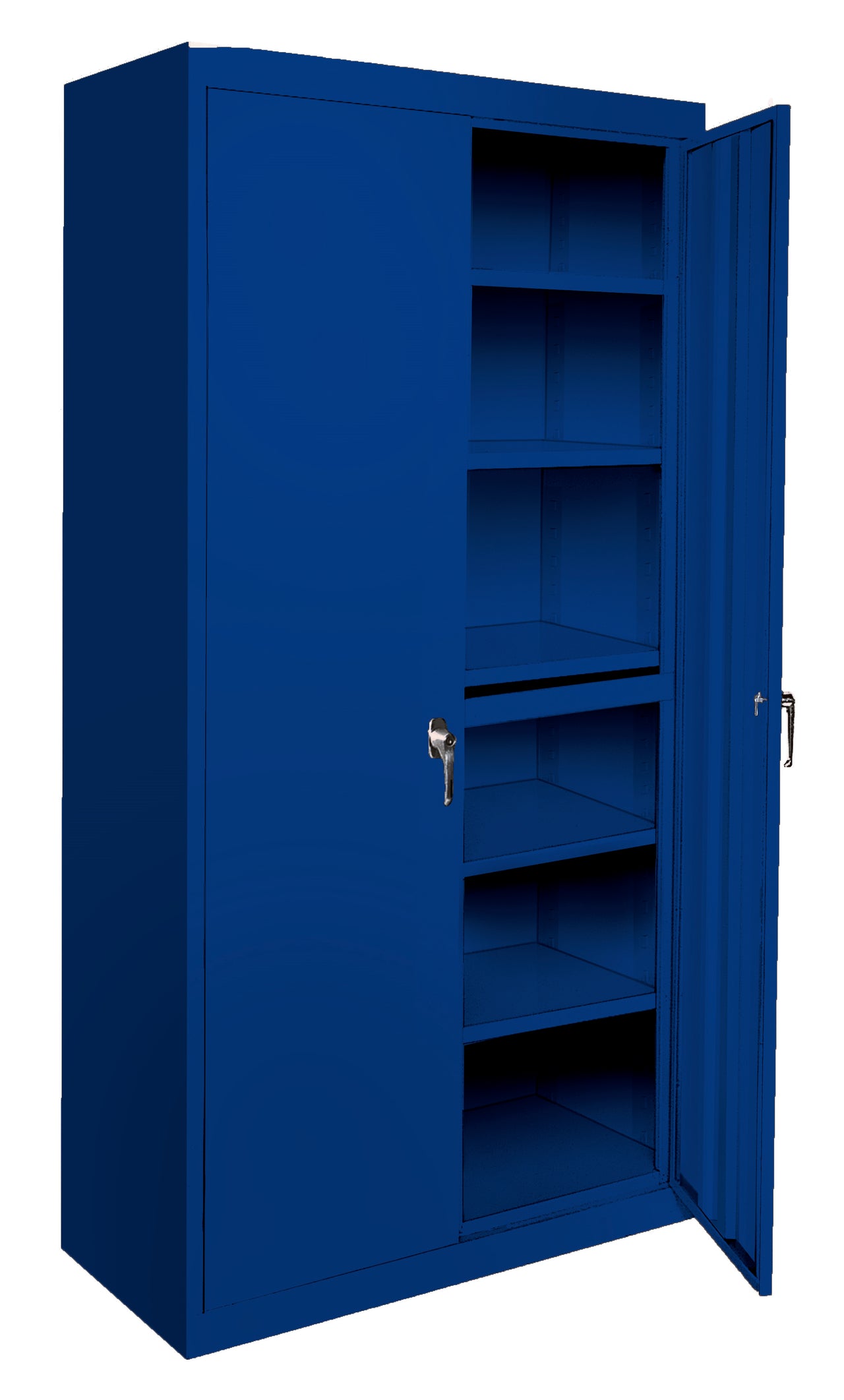 Steel Cabinets USA All Adjustable Series With 5 Shelves - 48x18x78 Blue
