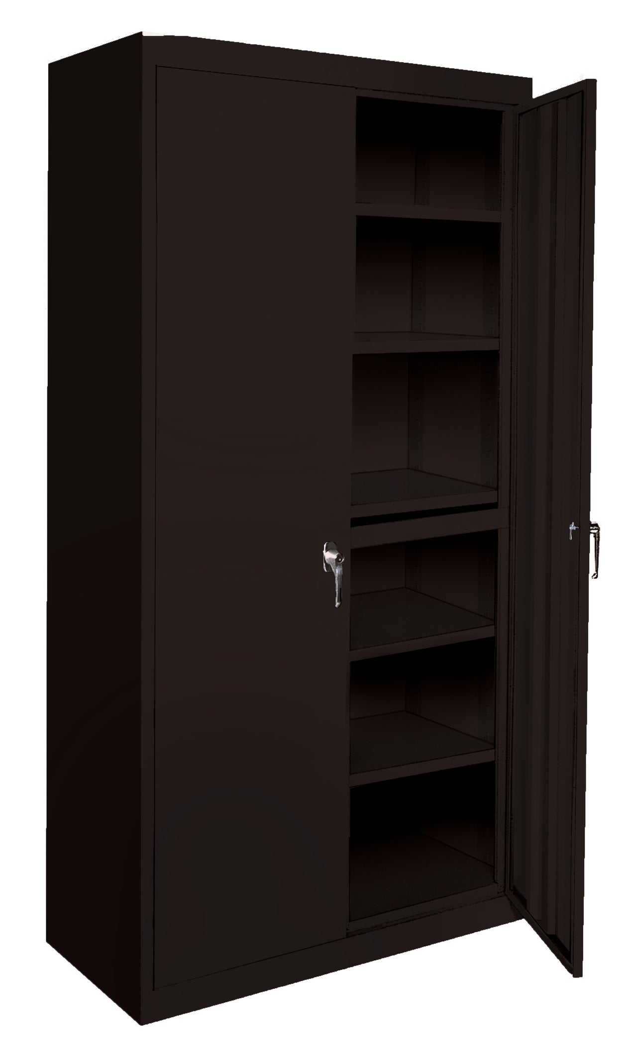 Steel Cabinets USA All Adjustable Series With 5 Shelves - 48x18x78 Black