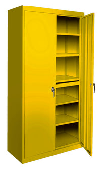 Thumbnail for Steel Cabinets USA All Adjustable Series With 5 Shelves - 48x18x78 Yellow