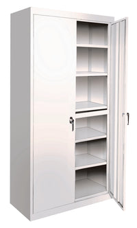 Thumbnail for Steel Cabinets USA All Adjustable Series With 5 Shelves - 48x24x78 White