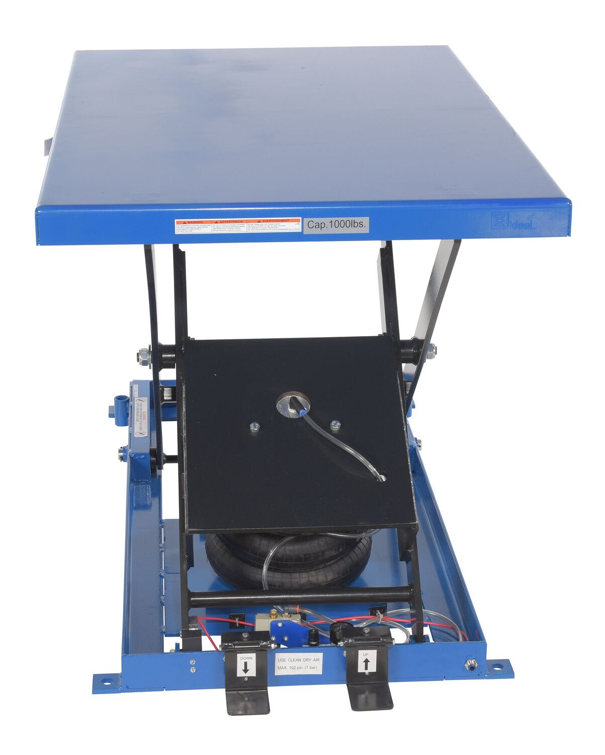 HEAVY DUTY AIR BAG SCISSOR TABLE 1K LB