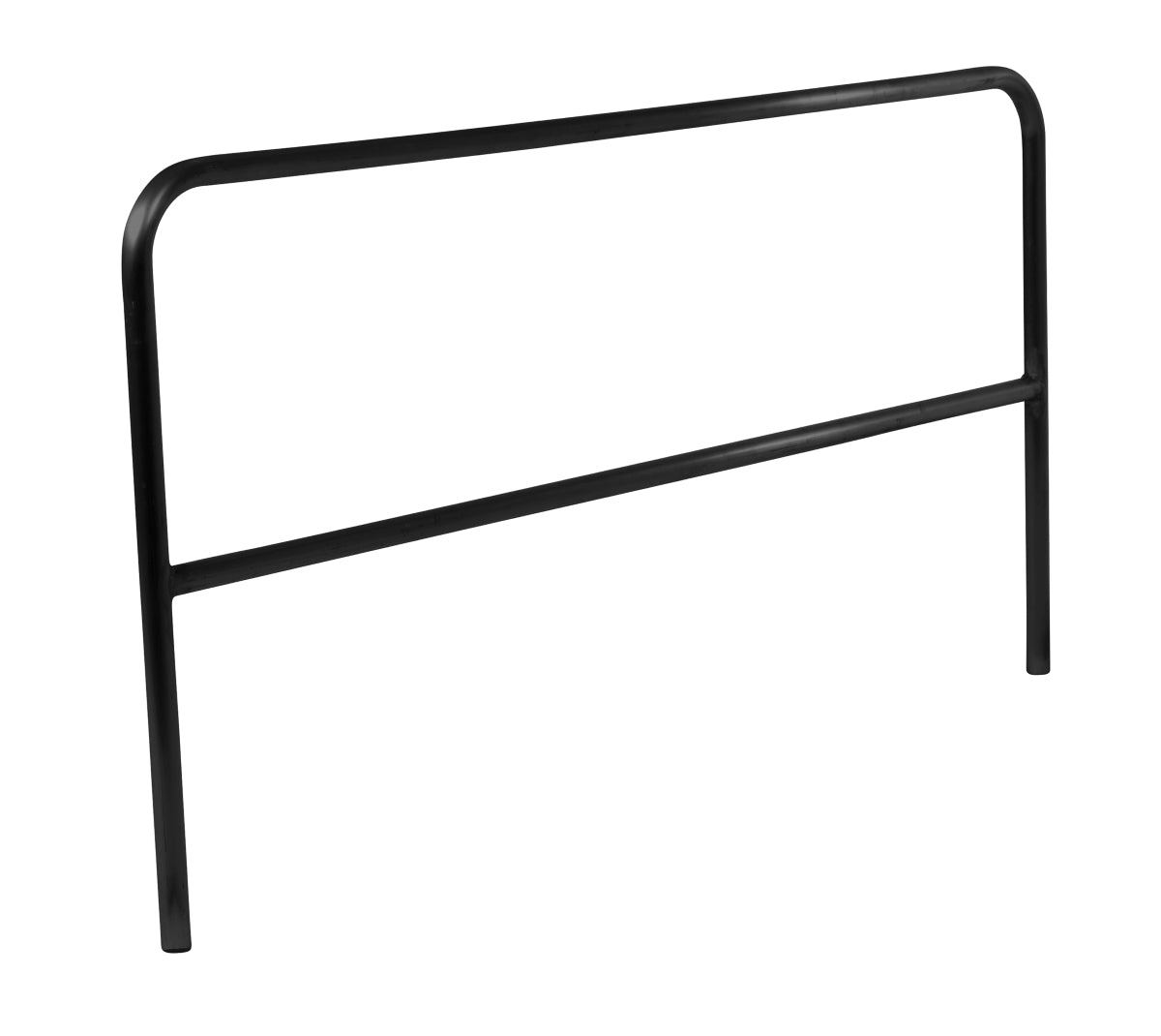 ALUM PIPE SAFETY RAILING 84IN LONG-BLACK