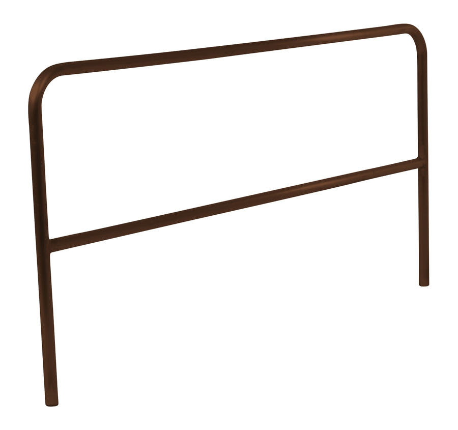 ALUM PIPE SAFETY RAILING 84IN LONG-BROWN