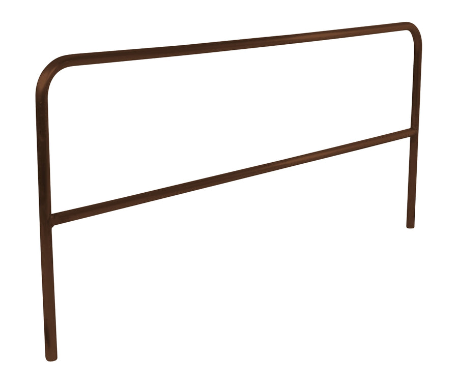 ALUM PIPE SAFETY RAILING 96IN LONG-BROWN