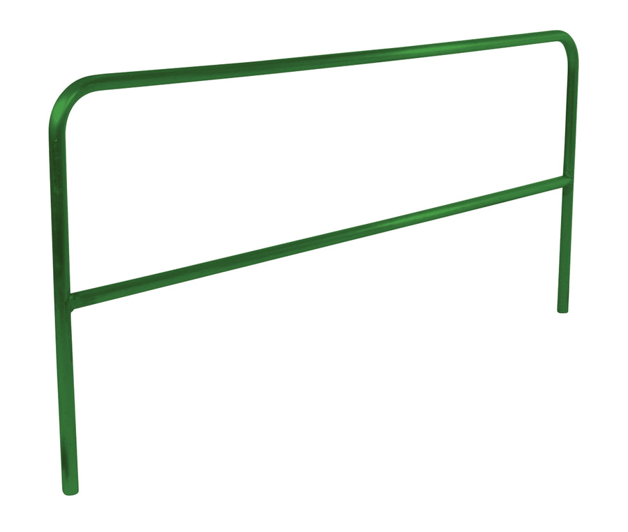 ALUM PIPE SAFETY RAILING 96IN LONG-GREEN