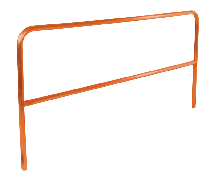 ALUM PIPE SAFETY RAILING 96IN LONG-ORANG