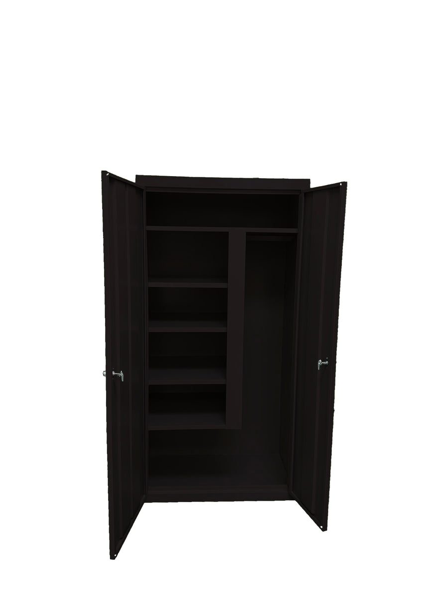 Steel Cabinets USA All Purpose Combination Cabinet - 36x21x72 Black
