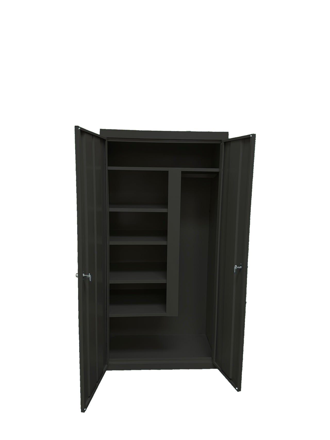 Steel Cabinets USA All Purpose Combination Cabinet - 36x21x72 Charcoal