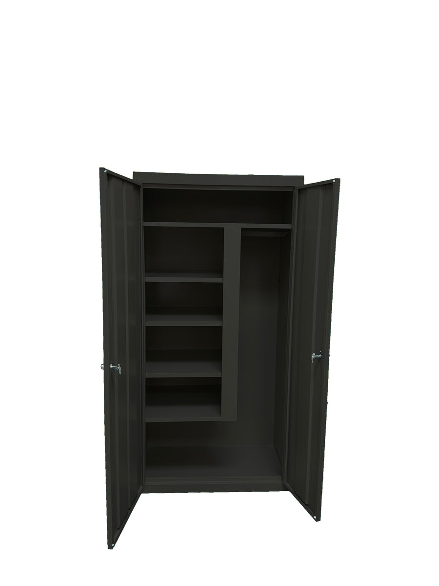 Steel Cabinets USA All Purpose Combination Cabinet - 36x21x72 Charcoal