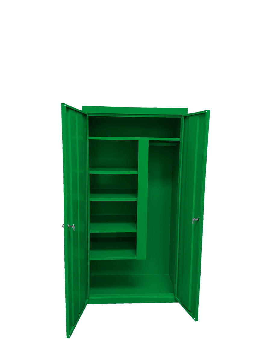 Steel Cabinets USA All Purpose Combination Cabinet - 36x21x72 Pure Green
