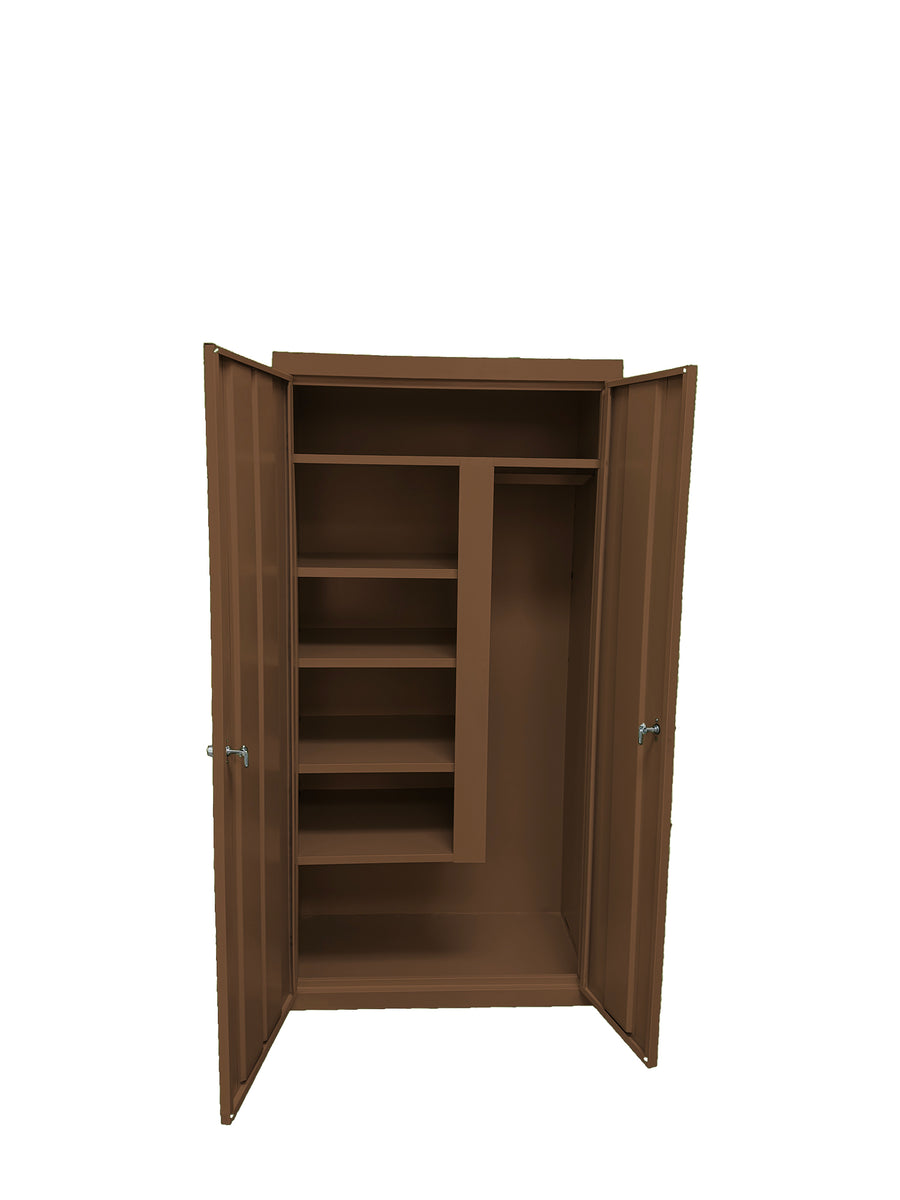 Steel Cabinets USA All Purpose Combination Cabinet - 36x21x72 Walnut