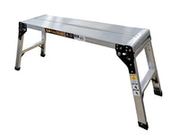 Thumbnail for Aluminum Folding Step Platform 12 In. x 39 In. 500 Lb. Capacity Silver