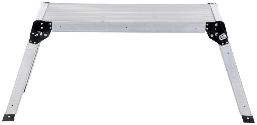Aluminum Folding Step Platform 15 In. x 35 In. 250 Lb. Capacity Silver